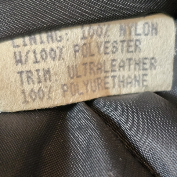 Bob Allen Mens Vintage Quilted Ultra Leather Barn Coat Jacket Green Black Medium - Picture 8 of 15